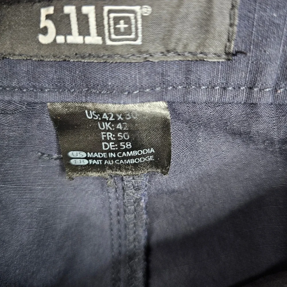 5.11 Tactical Pants Mens 42x26 Navy Taclite Pro Ripstop‎ Cargo Utility EMS
